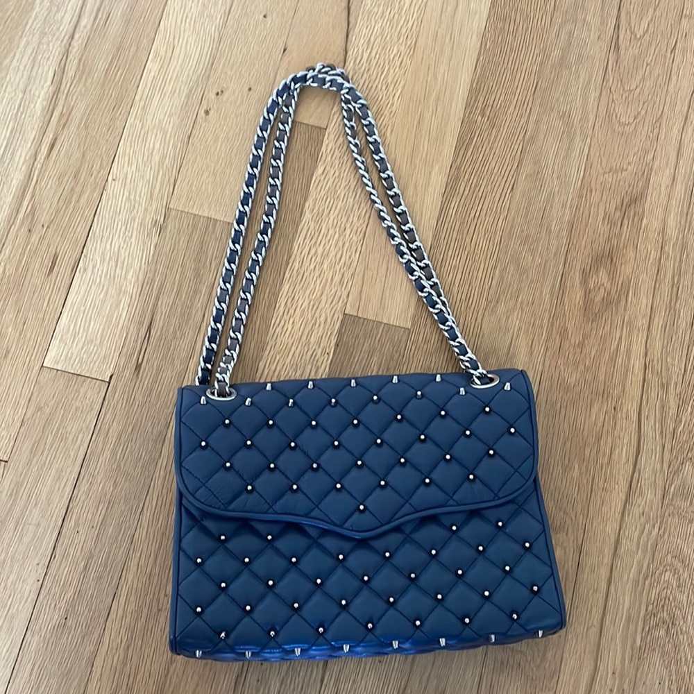 Navy blue Rebecca Minkoff Studded Shoulder Bag